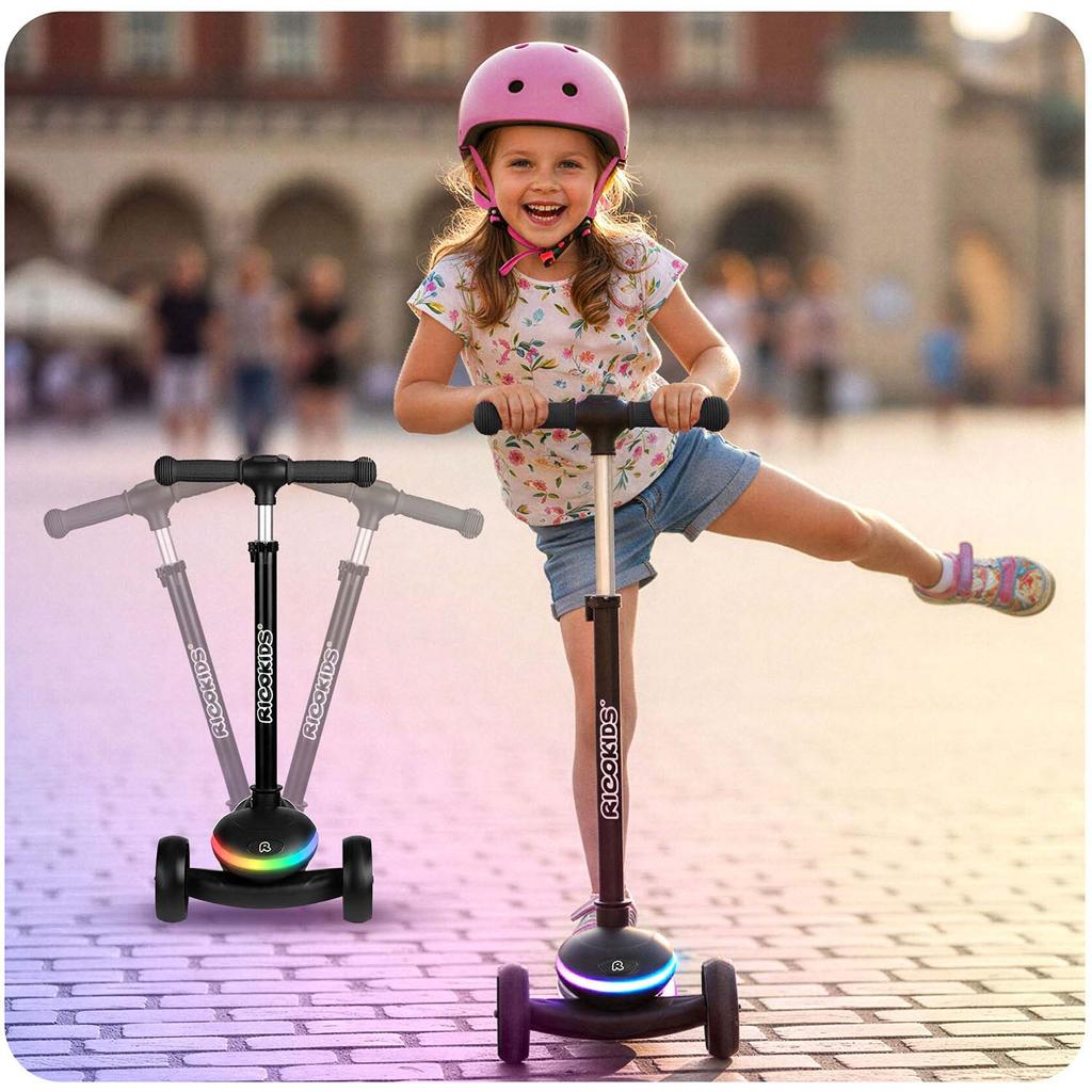 Ricokids Leddi Three-Wheeled Balance Led Scooter For Kids