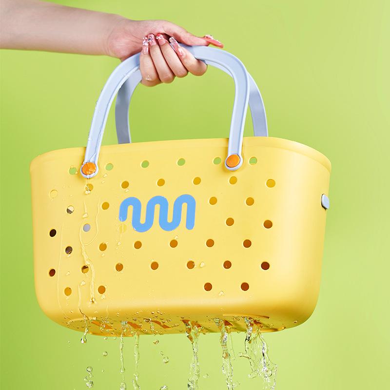 Женская корзина для хранения в ванной большой вместимости с дренажем