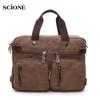 Hot Canvas Leather Travel Handbag Luggage Duffel Travel Tote Multifunction Shoulder Strap Bag