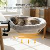 Sunken Design Cat Desk Hammock Space-Saving Cat Perch Soft Cat Table Bed  Home Office Desk