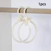 Imitation Pearl Beaded Bow Clothes Hanger Round Shape Scarf Ring Hanger Dress Hanger  Home