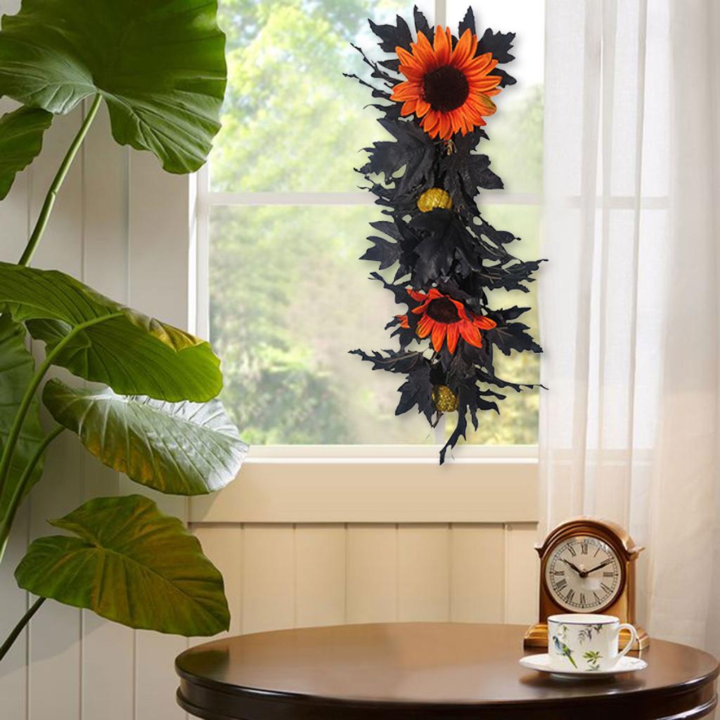 Artificial Lintel Decor Decorative Simulation Floral Swag Holiday Ambiance Ornament for Indoors Outdoors