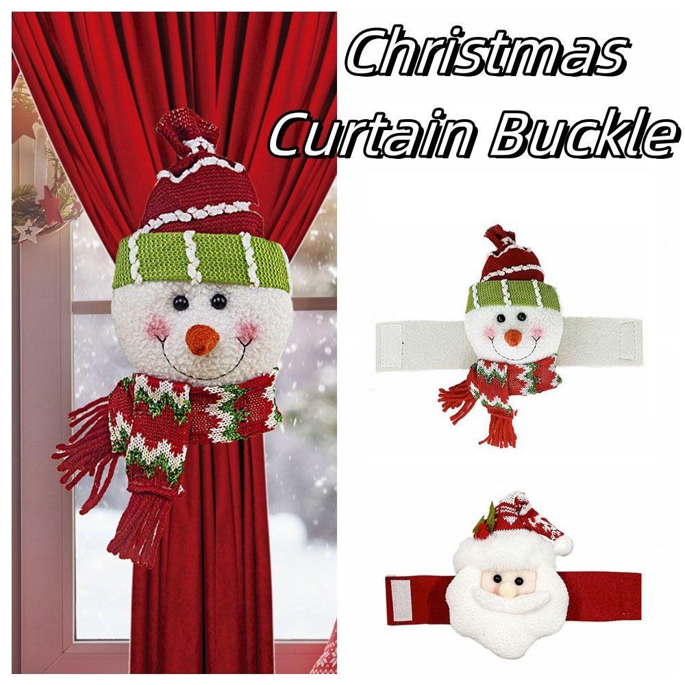 Christmas Tree Ornament Christmas Curtain Buckle Santa Claus Curtain Strap Bedroom