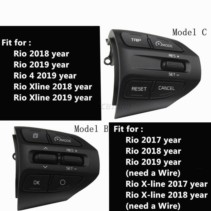 Fast delivery ! For Kia Rio (K2 ) 2016 2017 2018    cruise control buttons switch steering wheel buttons .