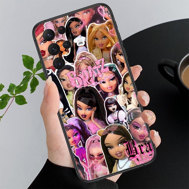 Милый чехол для телефона Bratz для Samsung Galaxy A55 A15 A54 A52 A33 A34 A35 A25 A05s A05 A22 A24 M34 M54 M23 M14