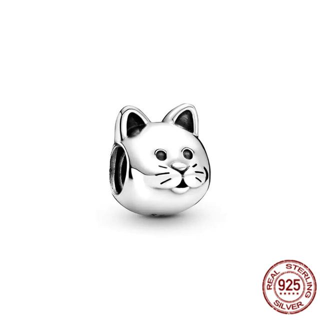 Очаровательная бусина подходит для оригинального браслета/серьг/ожерелья из стерлингового серебра 925 пробы, ювелирное украшение в виде гриба Нини, кролика, мудрой совы, лисы