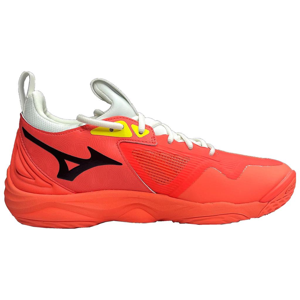 Mizuno Кроссовки унисекс Wave Momentum 3 Neon Flame Bolt Оранжево-Черные V1GA231202