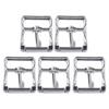 5Pcs Belt Buckle Simple Stylish Easy Installation Metal Buckle Replacement for Making Bags Wallet Pet Collars