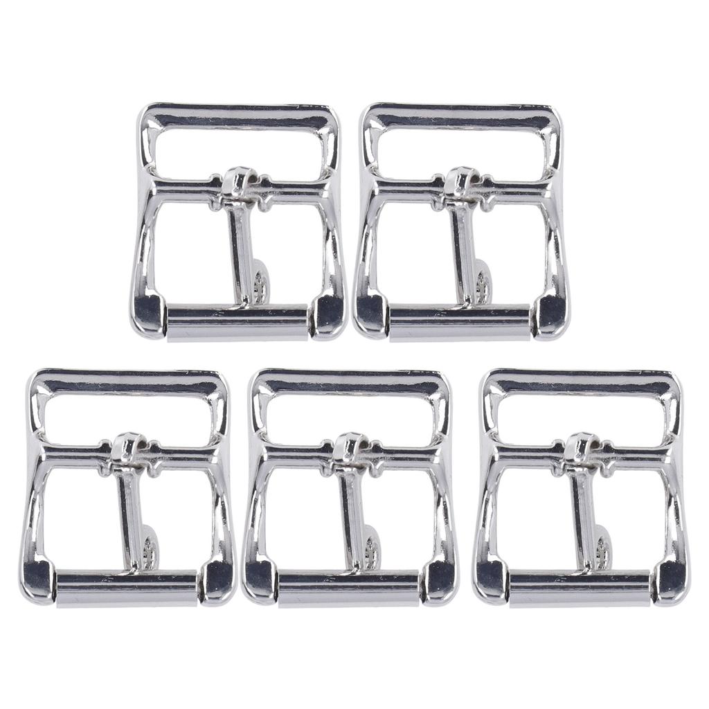 5Pcs Belt Buckle Simple Stylish Easy Installation Metal Buckle Replacement for Making Bags Wallet Pet Collars