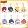 Anime Naruto Acrylic Keychain Accessaries Uzumaki Naruto Cartoon Keyring