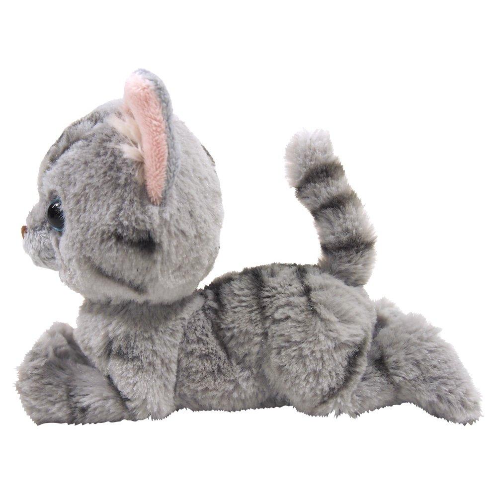 SunLemon Kitten American Shorthair Gray Stuffed Animal Cat 15 X 17.5 X 6.8 Cm