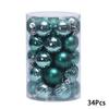 34Pcs DIY Home Decor Fashion Christmas Balls Ornament Xmas Tree Pendant Party Decor New Year