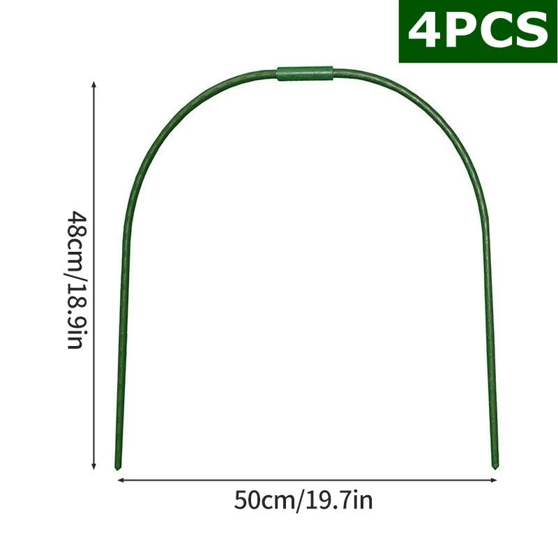 Комплект обручей для теплицы Садоводство Поддержка растений Выращивание рассады Арка Кронштейн для сарая Сетка для защиты от насекомых Каркас для овощного поля Туннель