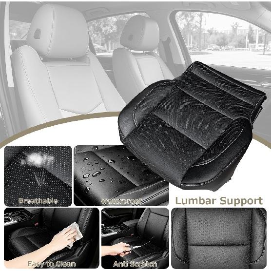 Driver Side Bottom Leather Seat Cover Perforated FRSD0307DBGL Fit for Chevy Silverado 1500 2500 HD 3500 HD Tahoe Sierra LTZ 2014-2019 - Left or Right