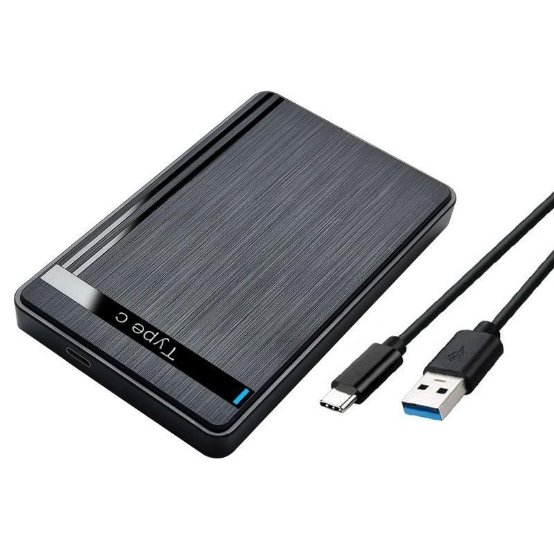 2,5-дюймовый SSD HDD SATA Без драйверов Микро Тип-C USB 3.0 Внешний мобильный жесткий диск Корпус Устройство хранения Эффективный Офис Игра