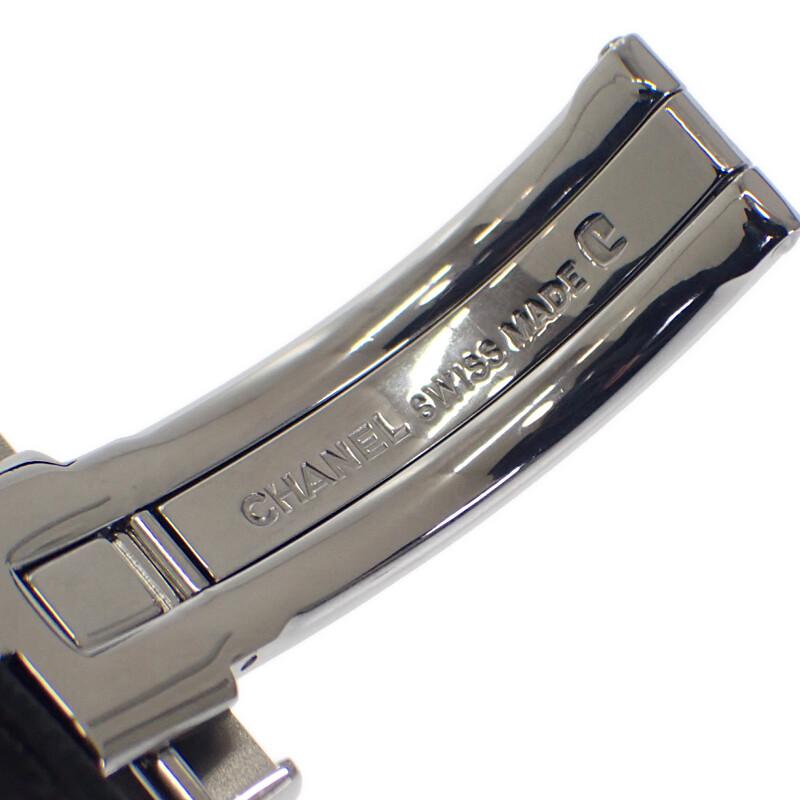 Chanel H0116 Часы черные/серебристые нержавеющая сталь/кожа женские черный циферблат