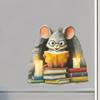 Мультяшные Милые Мышки Читающие Книги, Мышиные Норы, Гостиная, Кабинет, Дом, Наклейки для Украшения Стен