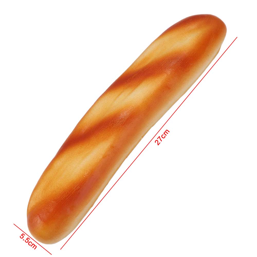 Soft Lifelike Simulation Food Fake Bread Long Cake Model Artificial Bread Model Home Decoration