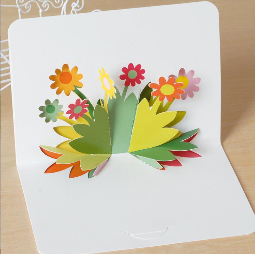 Square Pop-Up 3D Thank You Card for Kindergarten Graduation