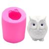1pc 3D Candle Silicone Mold Owl Mold, Used for Making Candle,Cake Chocolate, Hard Candy In Kitchen Accessories,Candle Making