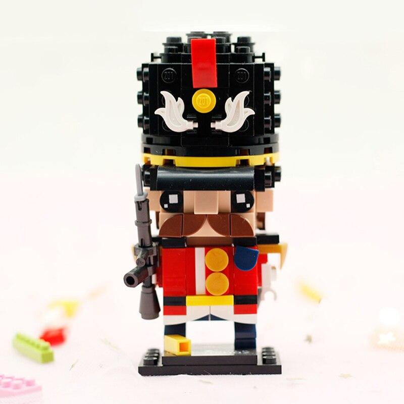 LOZ 1461 армейский солдат королевской гвардии, пистолет, оружие, военная военная 3D модель, мини-блоки «сделай сам», кирпичи, строительная игрушка без коробки