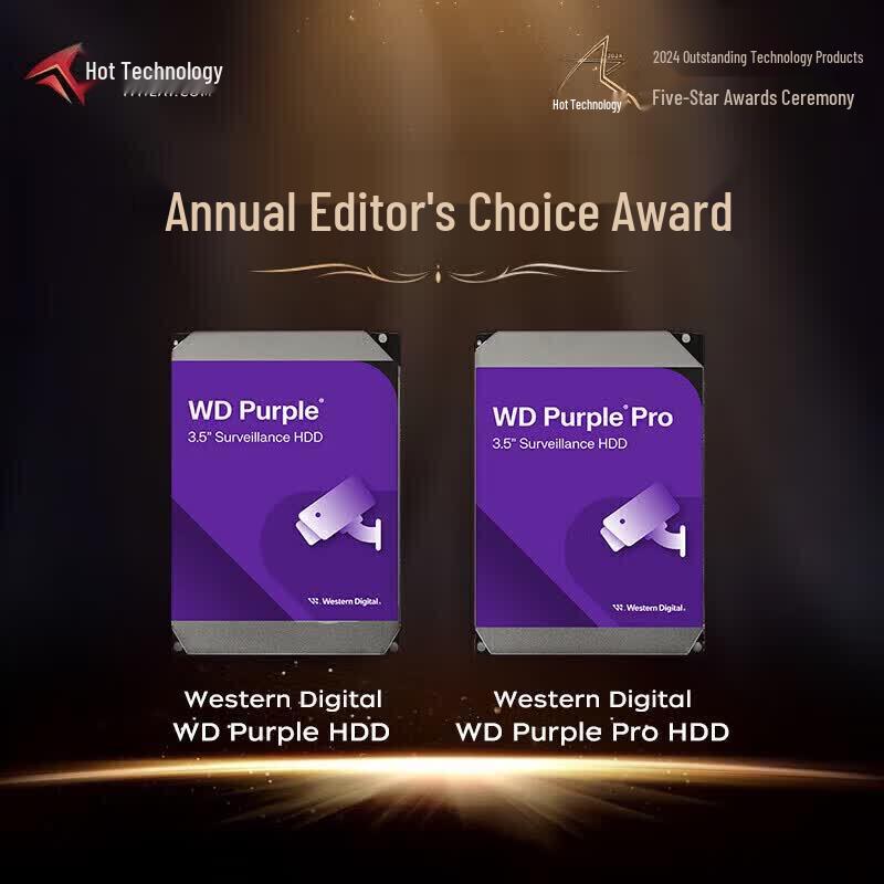 Western Digital WD Purple 1 ТБ Жесткий диск для видеонаблюдения