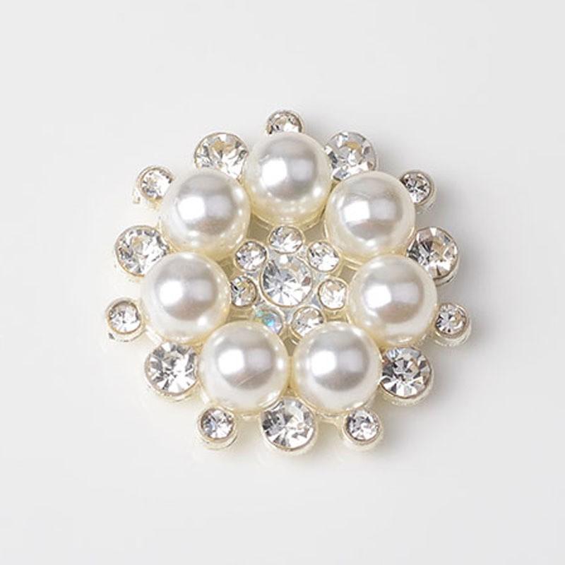 Элегантная пуговица с искусственной плоской спинкой, изысканные украшения, жемчуг, кристалл, цветок, горный хрусталь