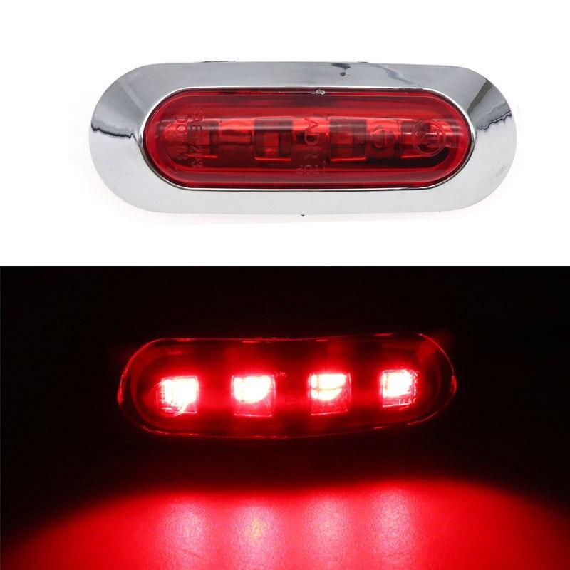 10 шт., 12 В/24 В, 9/6/4 светодиодов, водонепроницаемые, боковые габаритные огни, задний фонарь, автомобиль, грузовик, прицеп, задние фонари, парковочные огни, красный/белый/амер