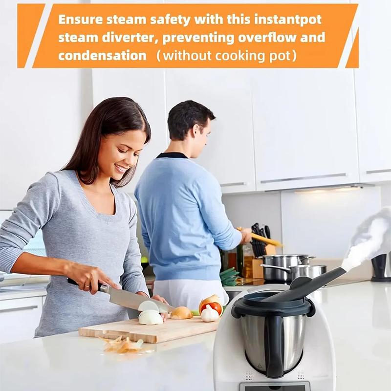 Steam Diverter for Thermomix TM5/TM6 Air Guided Steam Release Diverter Exhaust Pipe Fittings Relief To Prevent Burn Kitchen Tool