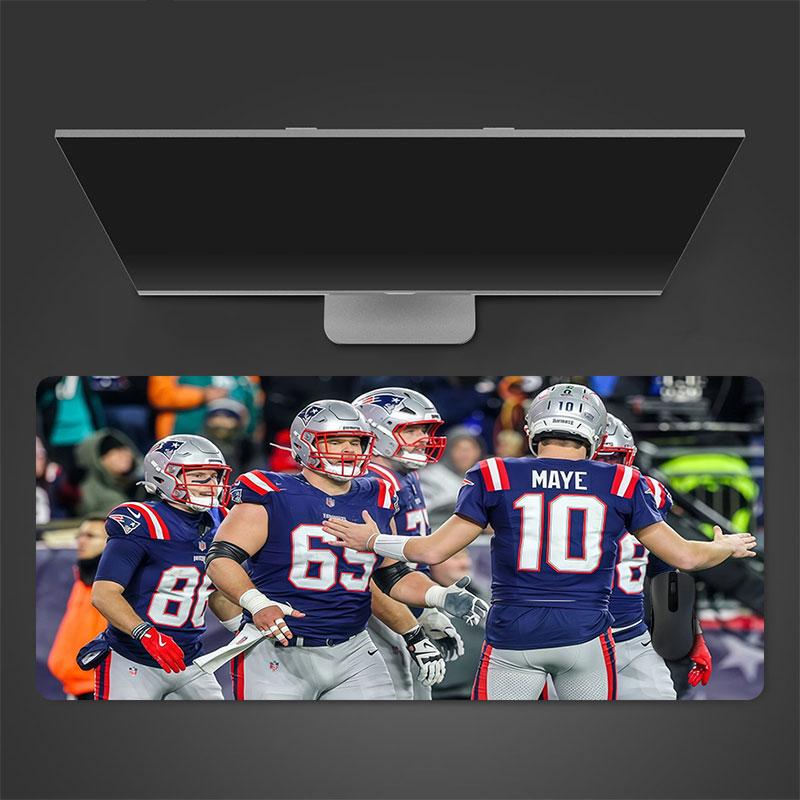 New England Patriots Players Mouse Pad, Large Gaming Desk Mat, Non-slip XXL Mousepad for Laptop & Tablet, Mini PC Playmat with Stitched Edges