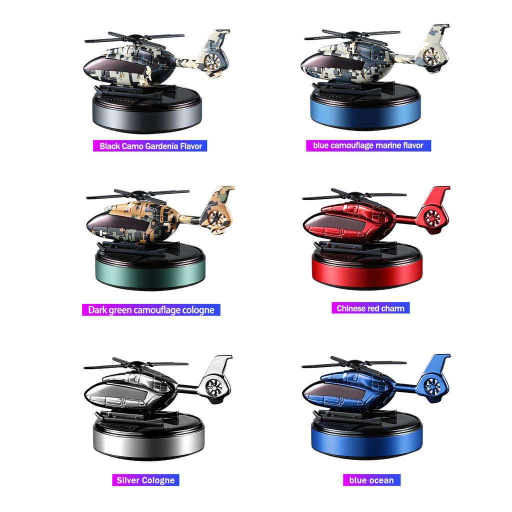Car Perfume Fragrance Solar Aromatherapy Helicopter Car Air Freshener Diffuser Parfume Gift Box Car Decor Auto