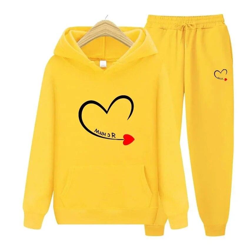 Толстовка с принтом King Queen для пар, толстовка с длинными рукавами, брюки для бега, лоскутный костюм для фитнеса и бега, повседневная одежда