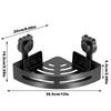 ABS Полки для ванной комнаты на присоске Стеллаж-полка для хранения в ванной без сверления отверстий Угловая настенная полка Держатель для шампуня