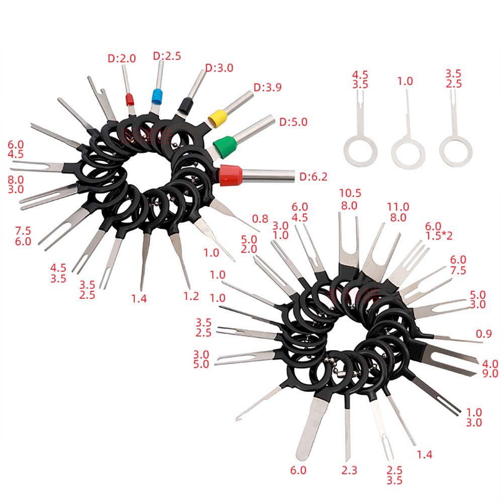 Kit Crimp Connector Terminal Removal Tools Car Hand Repair Tool Pin Extractor Kit Needle Retractor