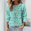 Autumn Women New Floral Printed Sweatshirt Ladies O Neck Long Sleeve Casual Loose Hoodie Streetwear Pullover Tops