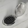 Hair Comb Portable Folding Mirrors Detangle Hair Brush Head Scalp Massage Makeup Mirror Hairdressing Styling Tool Anti Static