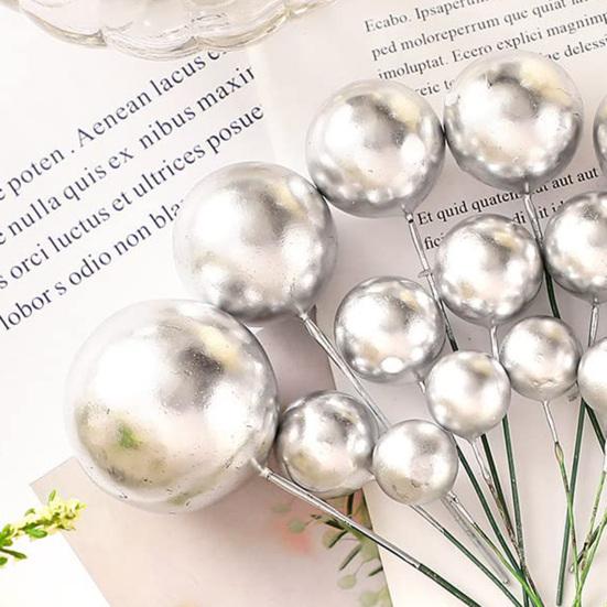 108 шт., шарики для украшения торта, воздушные шары, вставки для кексов, пенопластовые украшения для выпечки, сделай сам, многоразовые, праздничная атмосфера, декор для торта