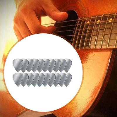 10 шт. Треугольные медиаторы из нержавеющей стали, медиатор, напальчник, шрапнель, акустическая гитара