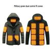 Хлопковое пальто с подогревом: Умная электрическая зимняя куртка с капюшоном для мужчин