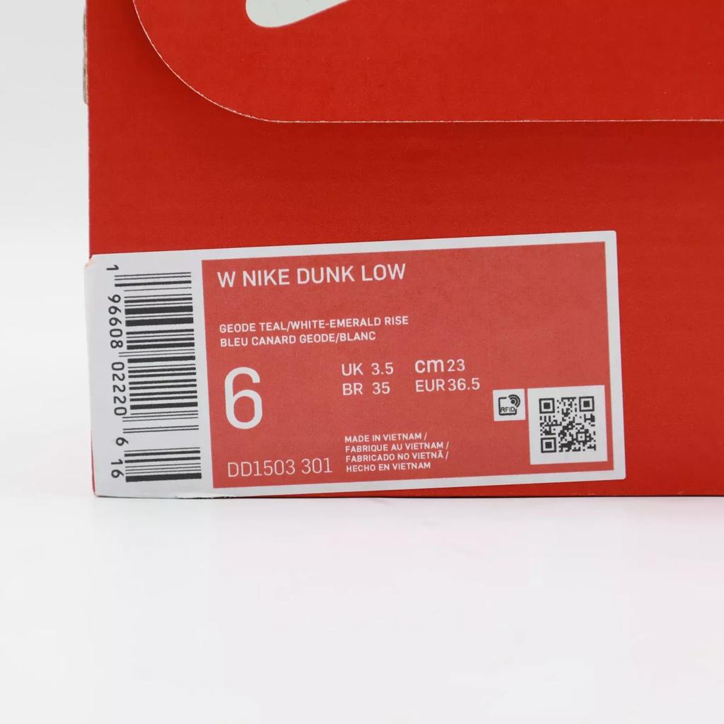 DD1503-301 Nike Dunk Low Geode Teal White Emerald Rise (Женский)