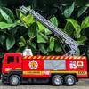 Ornaments Realistic Eco-friendly Interactive Inertia Vehicle Model Toy Fire Truck Car
