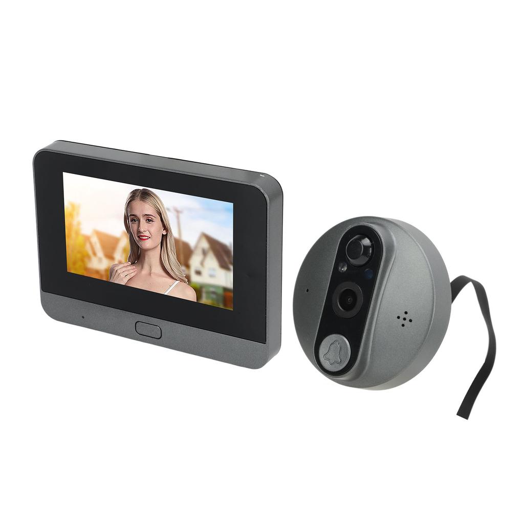 4.3-дюймовый глазок с цветным экраном 1080P 120 градусов, широкоугольный видеодомофон с двухсторонней аудиосвязью