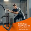 Многоцелевой комплект для настенного крепления Battle Rope с якорем и крючком для хранения для организации домашнего спортзала и экономии места