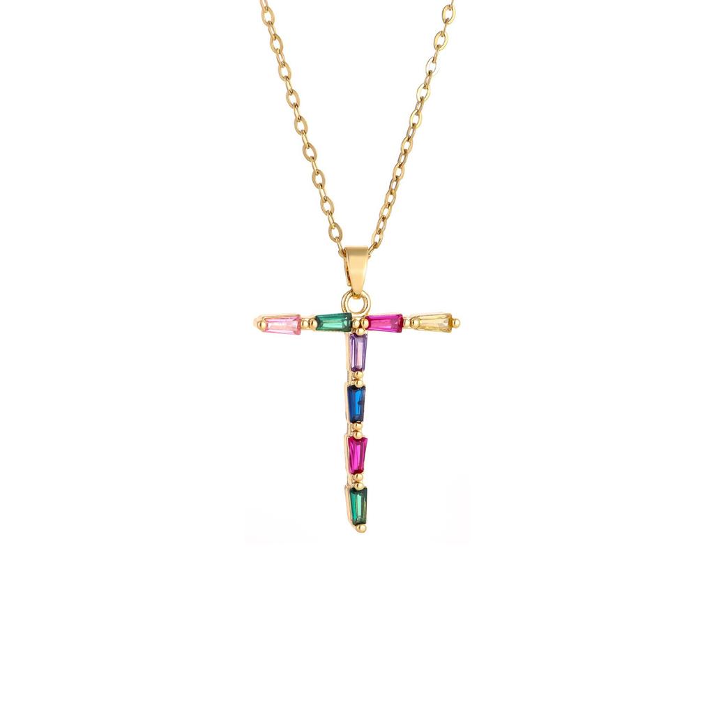 Женское металлическое колье с бриллиантами и цветными драгоценными камнями, Премиальный дизайн ручной работы, Колье с инициалом, Подарок для женщин, Праздничный подарок, Ювелирное украшение для вечеринки