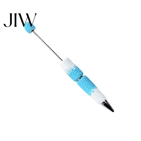 Novelty Rainbow Pens DIY Beadable Pen, Colorful Fancy Beaded Crafting Ballpoint Gift for Students, Party Favors, Creative Office Supplies Decorative