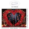 1 heart-shaped rose photo background decoration, polyester fiber photography background, suitable for weddings