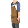 Woodworking Apron Thick Shoulder Pads Adjustable Strap Work Apron with 9 Pockets for Women Men