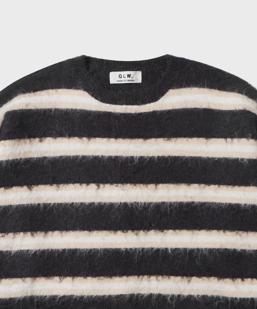 GLW Striped Brushed Knit Brown