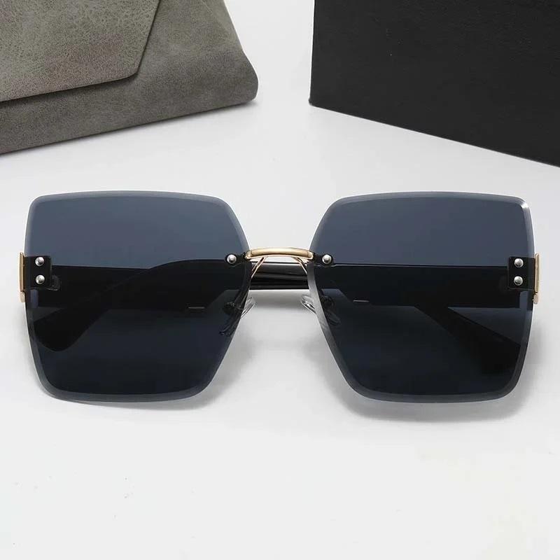 New Fashion Square Sunglasses Women Luxury Sun Glasses Female Brand Designer Oversized Gradient Mirror Vintage