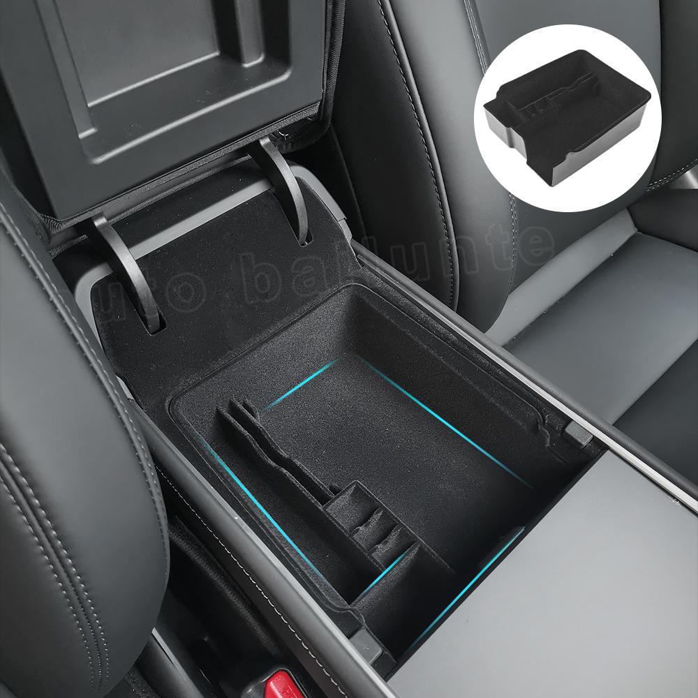 Центральный подлокотник автомобиля, скрытый ящик для хранения, ящик для хранения подлокотника, ABS/флокированный для Tesla Model 3 Model Y